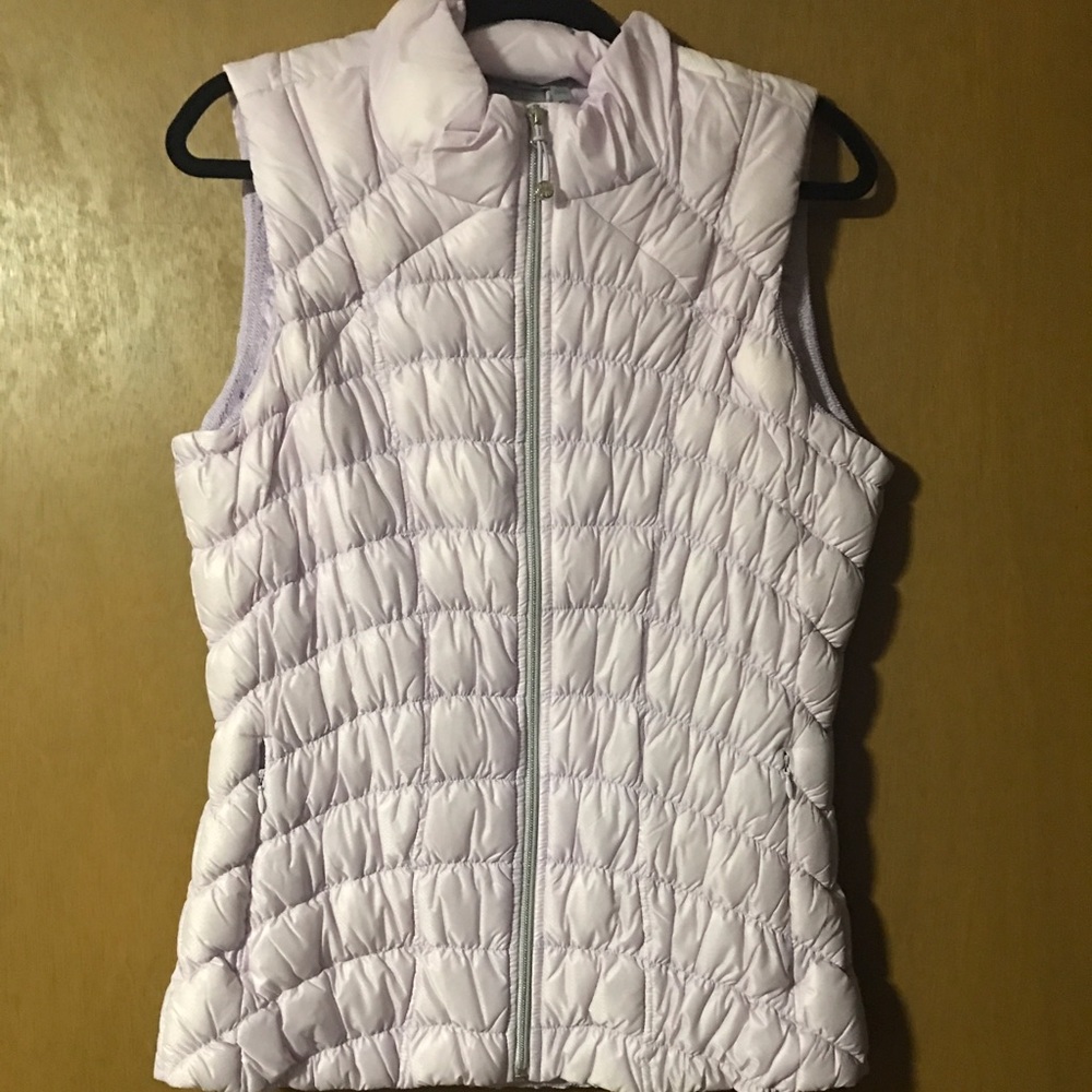 Athleta Downalicious Deluxe Vest, lavender, size XL